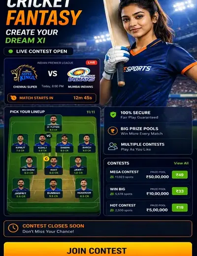 Bet11 (online betting) fantasy cricket & matchday visual 3